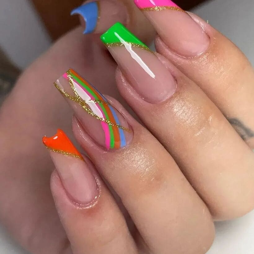 unhas decoradas para o carnaval