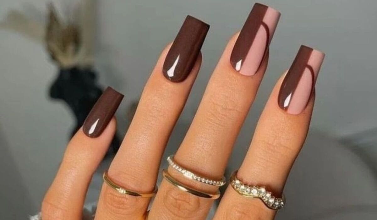 Unhas marrom