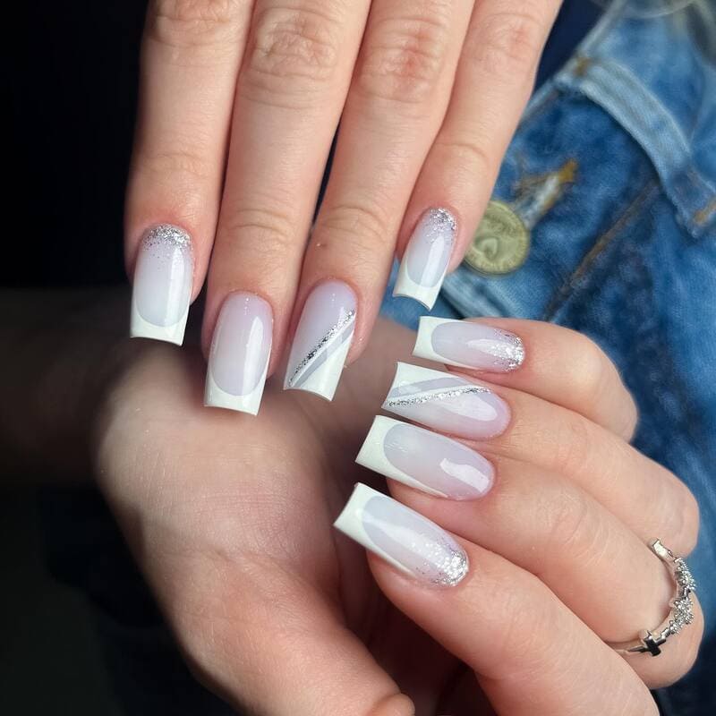 Ideias de Unhas Brancas e Delicadas