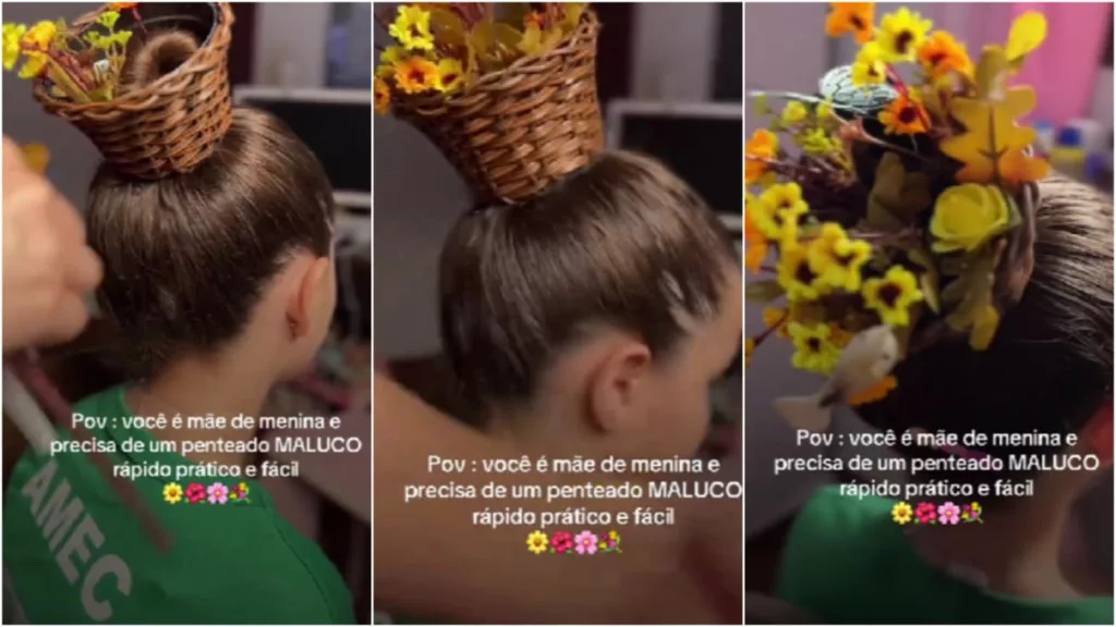 cabelo maluco infantil para meninas